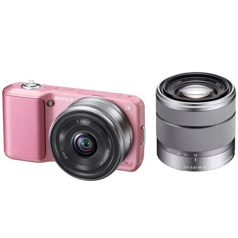 α NEX-3D ダブルレンズキット ピンク