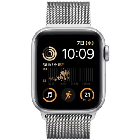 Apple Watch SE 第2世代 40mm GPS+Cellular アルミニウムケース/ミラネーゼループ