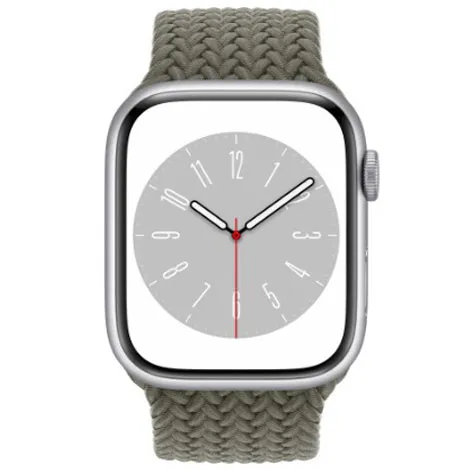 Apple Watch Series8 45mm GPS アルミニウムケース/ブレイデッドソロループ