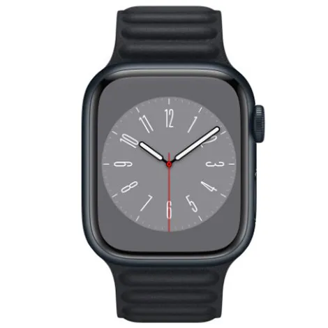 Apple Watch Series8 41mm GPS アルミニウムケース/レザーリンク