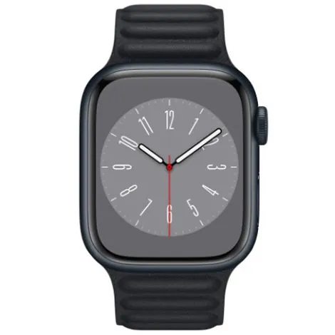 Apple Watch Series8 41mm GPS+Cellular アルミニウムケース/レザーリンク