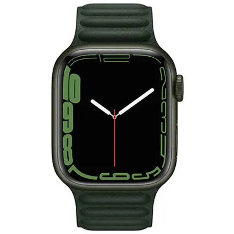Apple Watch Series7 41mm GPS アルミニウムケース/レザーリンク