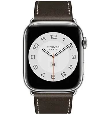 Apple Watch Hermes Series7 45mm GPS+Cellular ステンレススチールケース/シンプルトゥールディプロイアントバックルレザーストラップ