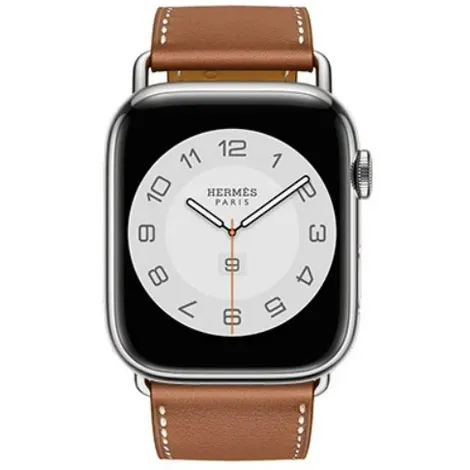 Apple Watch Hermes Series7 45mm GPS+Cellular ステンレススチールケース/アトラージュ・シンプルトゥールレザーストラップ