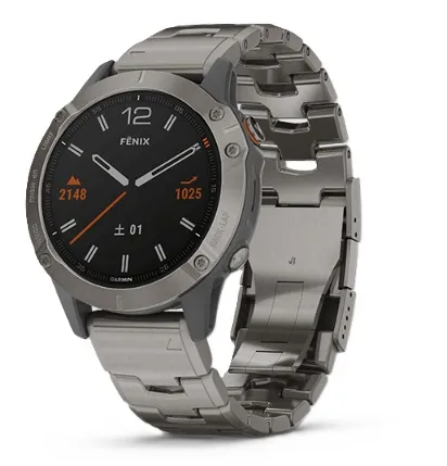fenix 6 Sapphire Ti Gray Titanium band 010-02158-83 グレー