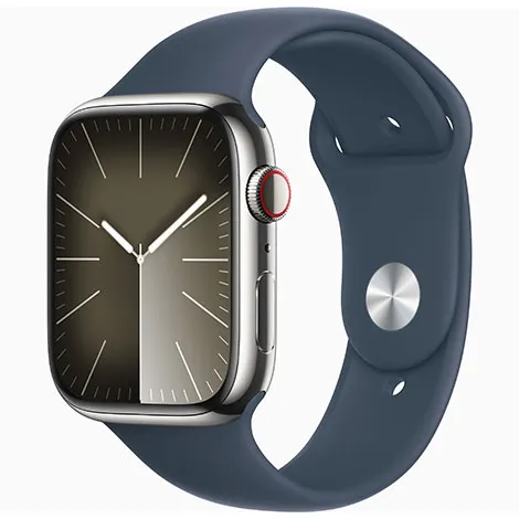 Apple Watch Series9 45mm GPS+Cellular ステンレススチール/スポーツバンド