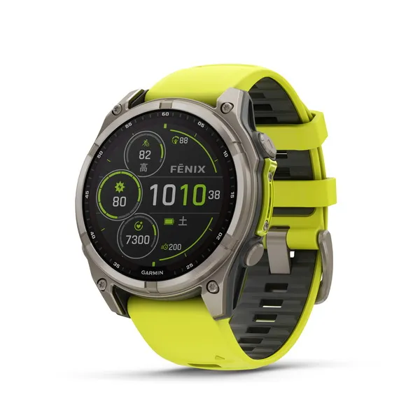 fenix 8 Sapphire Dual Power 47mm 010-02906-51 Ti/Amp Yellow