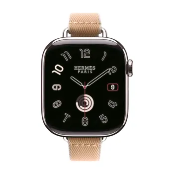 Apple Watch Hermes Series10 42mm GPS+Cellular チタニウムケース/ツイルジャンプアトラージュ・シンプルトゥールストラップ