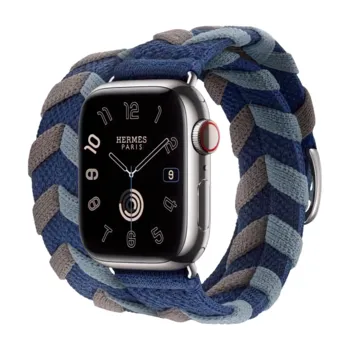 Apple Watch Hermes Series9 41mm GPS + Cellular ステンレススチール/ブリドン・ドゥブルトゥールストラップ