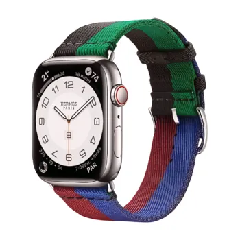 Apple Watch Hermes Series9 45mm GPS + Cellular ステンレススチール/カザック・シ‍ンプルトゥールストラップ