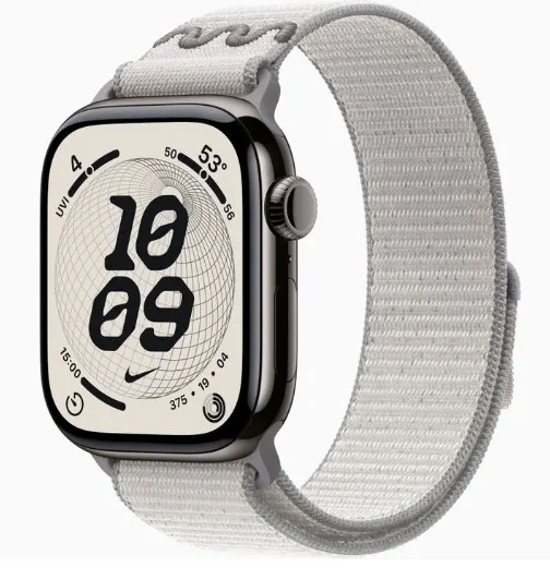 Apple Watch Series11 42mm GPS+Cellular チタニウムケース/Nikeスポーツループ