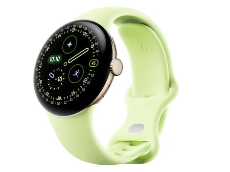 Pixel Watch 4 Wi-Fiモデル 41mm Champagne Gold アルミケース/Lemongrass アクティブ バンド GA06002-US 